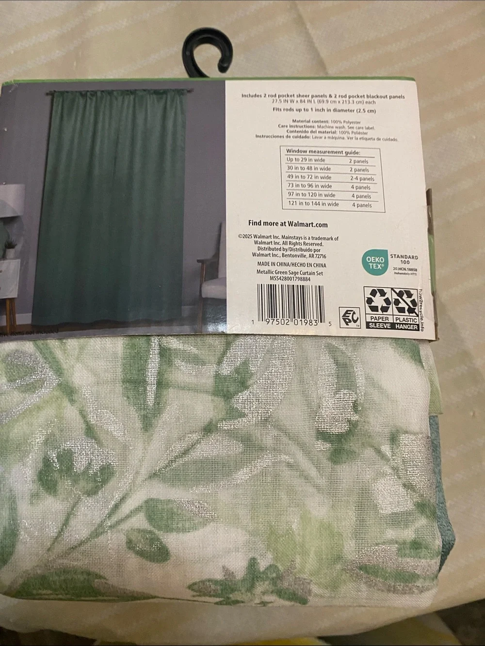Mainstays curtain set